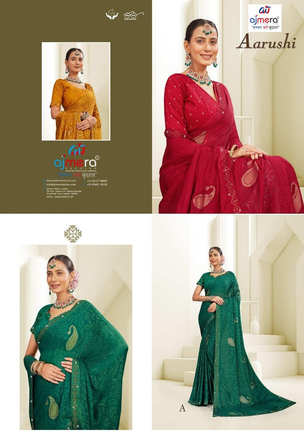 Beautiful Printed Saree with Blouse Piece for Cultural Celebrations  | RDD-AARUSHI