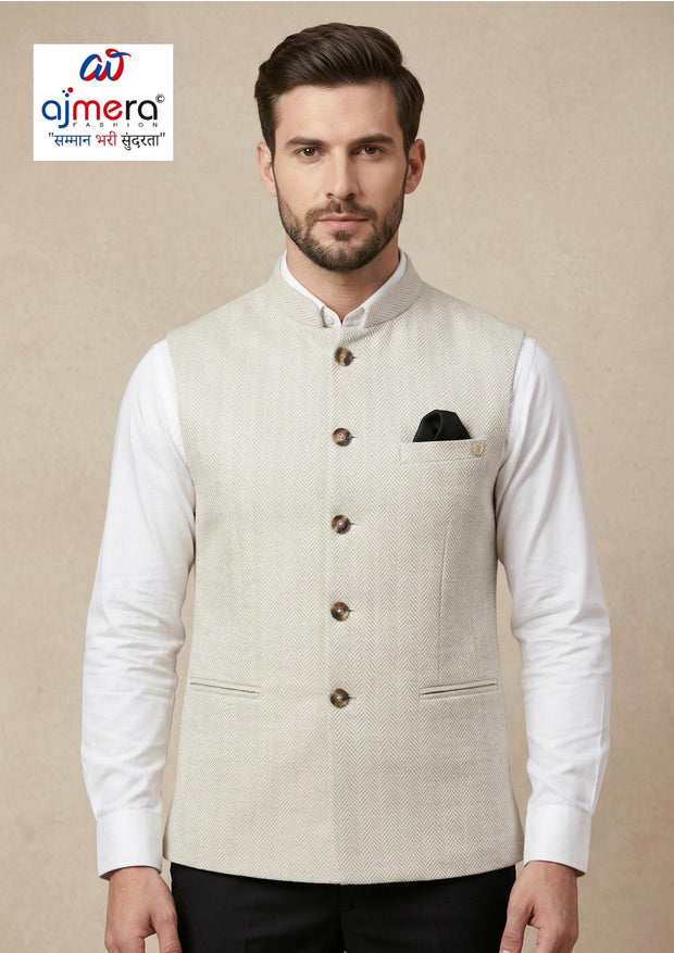 Designer Men's Waist Coat for Men | SNA-MWC12154