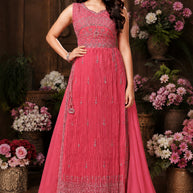 Designer Georgette Gown for Women | PNC-214