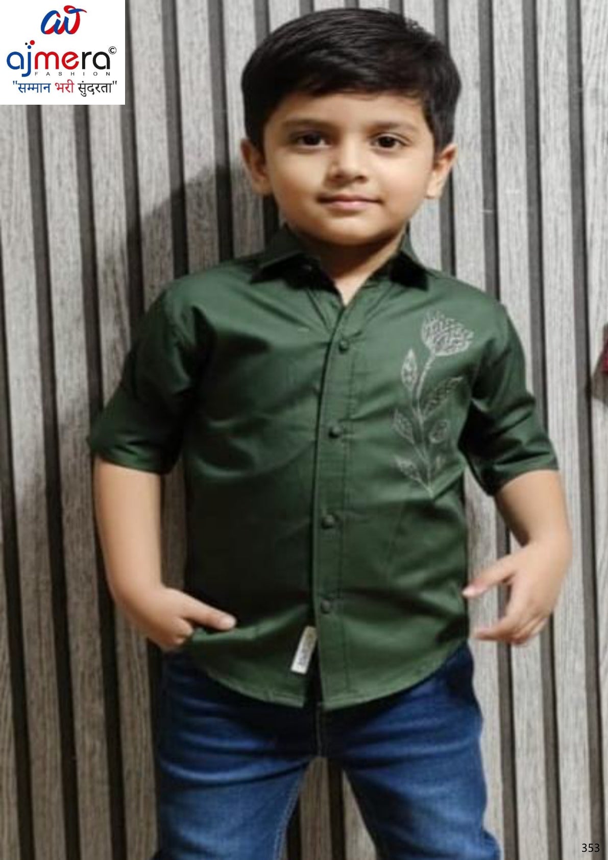 Cotton Kids Shirt Wholesale in Surat | RJ9-19