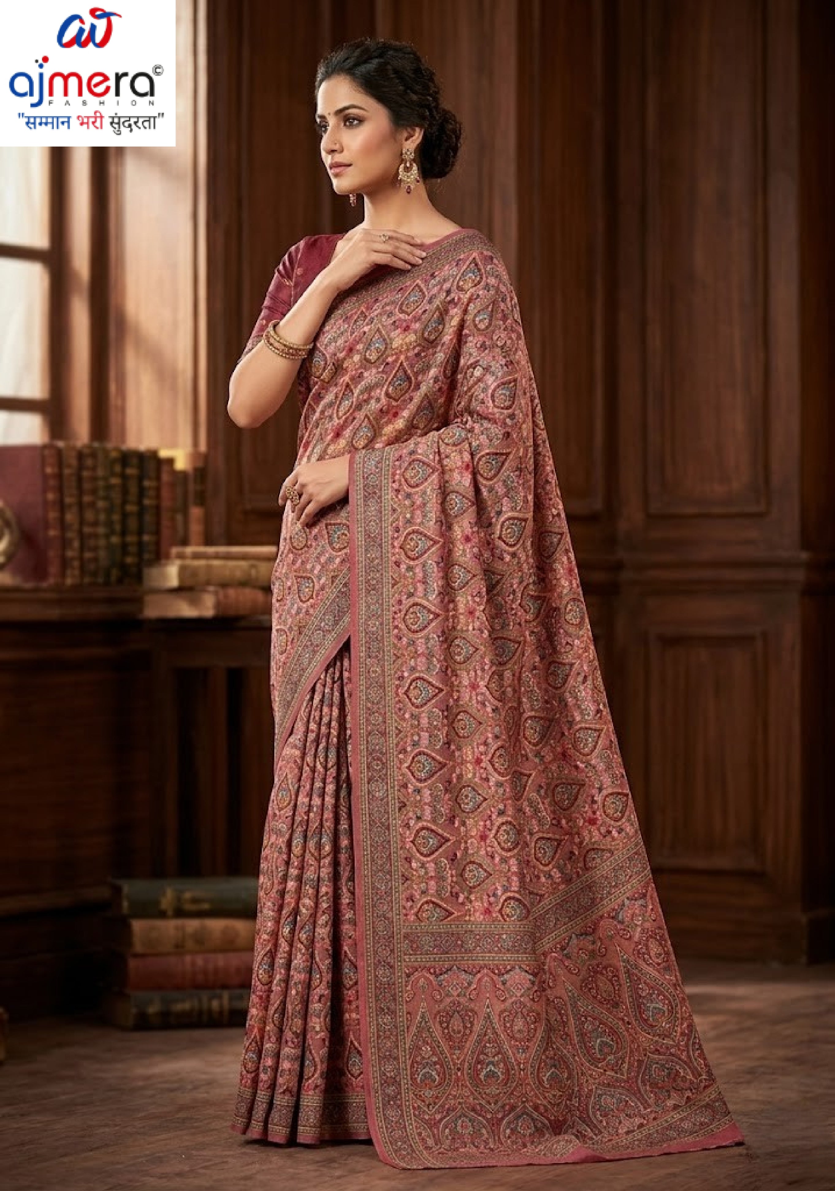 Classic Printed Saree with Blouse Piece for Timeless Traditional Style | SSR-ARPAN