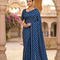 Stylish Printed Saree with Blouse Piece for Traditional Celebrations | SSR-BILLION