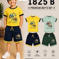 Kids T-Shirt & Half Pant Wholesale in Surat | GEE-1825