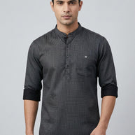 Mens Kurta Manufacturer India | AGM-SILKY SATIN PRINT-A