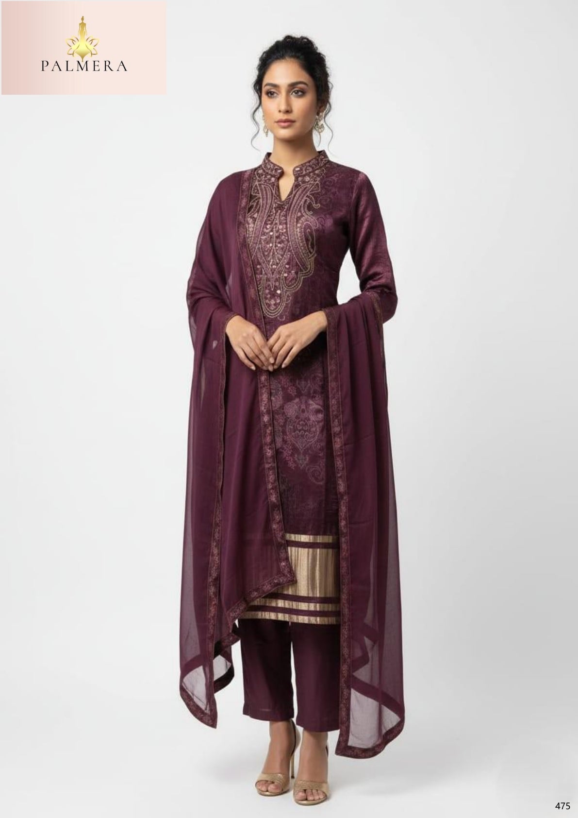 Elegant Designer Palmera Kurti Set for Women | MSA-9106