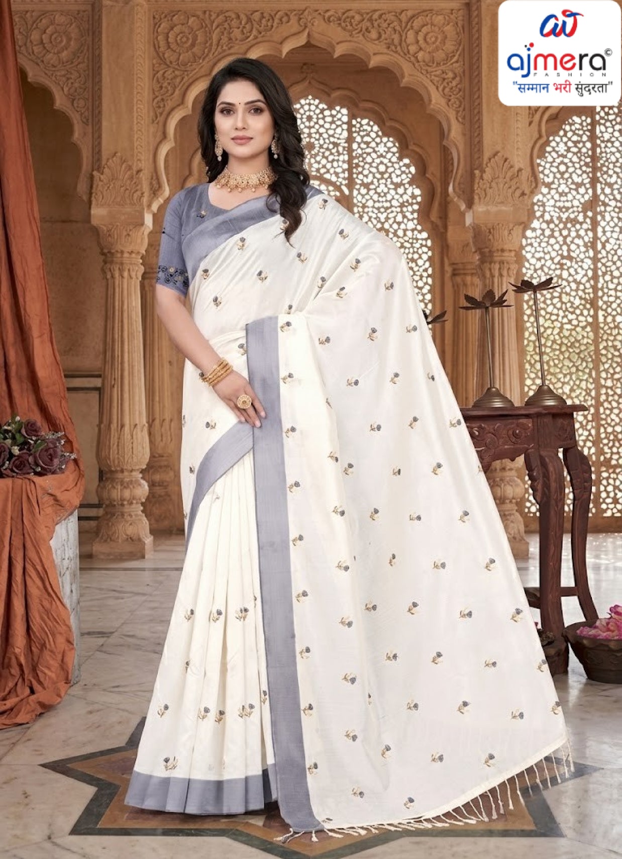 Daily Wear Cotton Saree with Blouse Piece for Premium Ethnic and Traditional Wear | PUT-TRUMP-2
