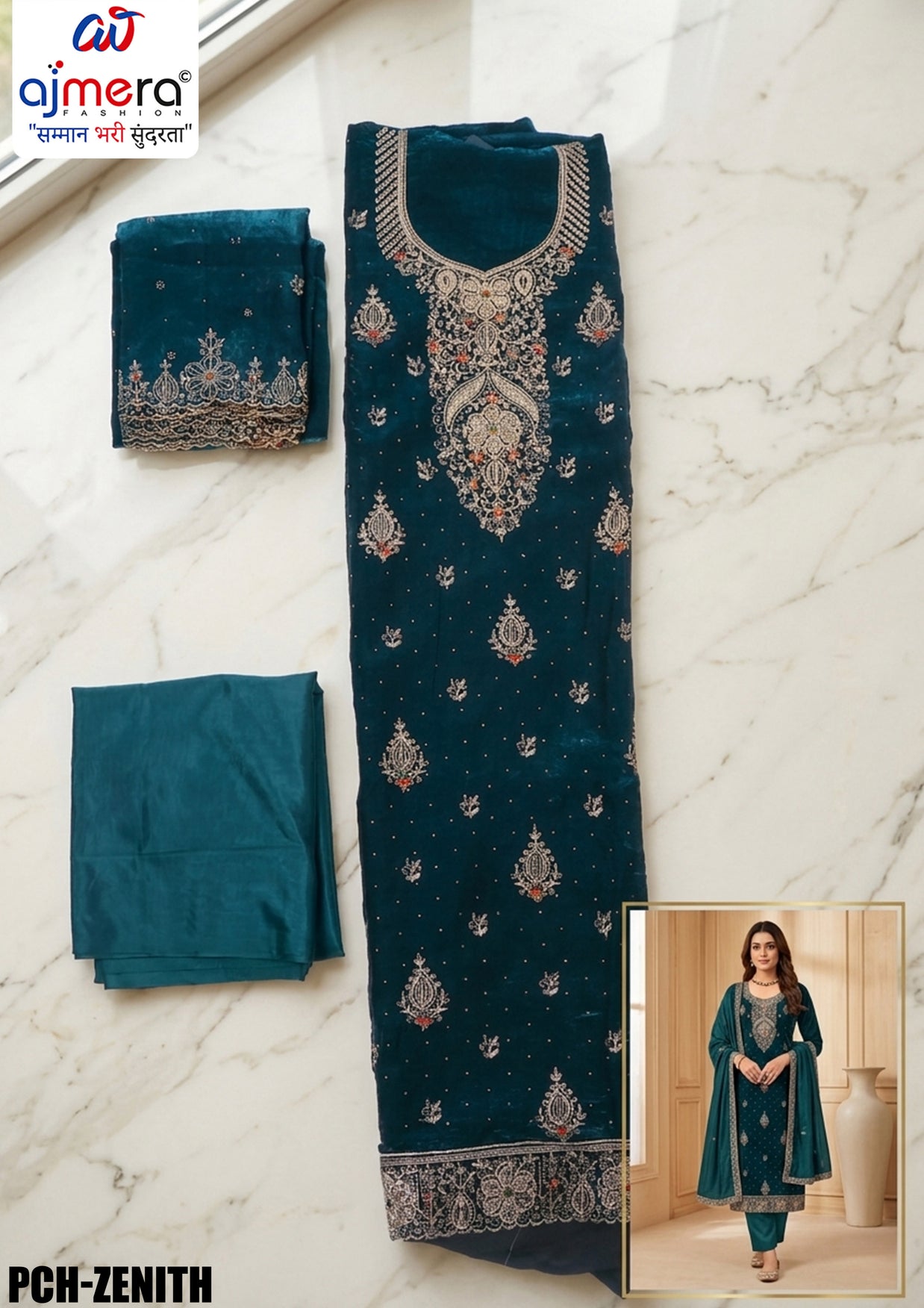 Premium Fancy Unstitched Suit Set | PCH-ZENITH