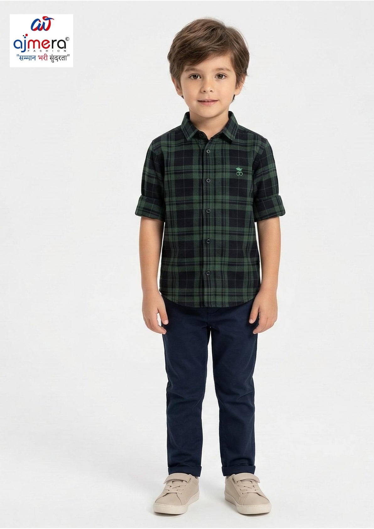 Cotton Kids Shirt Wholesale in Surat | MWF-5500-2X6