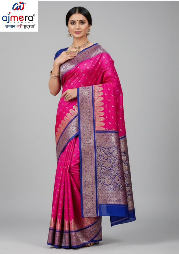 Elegant Jacquard Silk Saree with Designer Blouse Piece for Festive Elegance | WON-MEENAKSHI