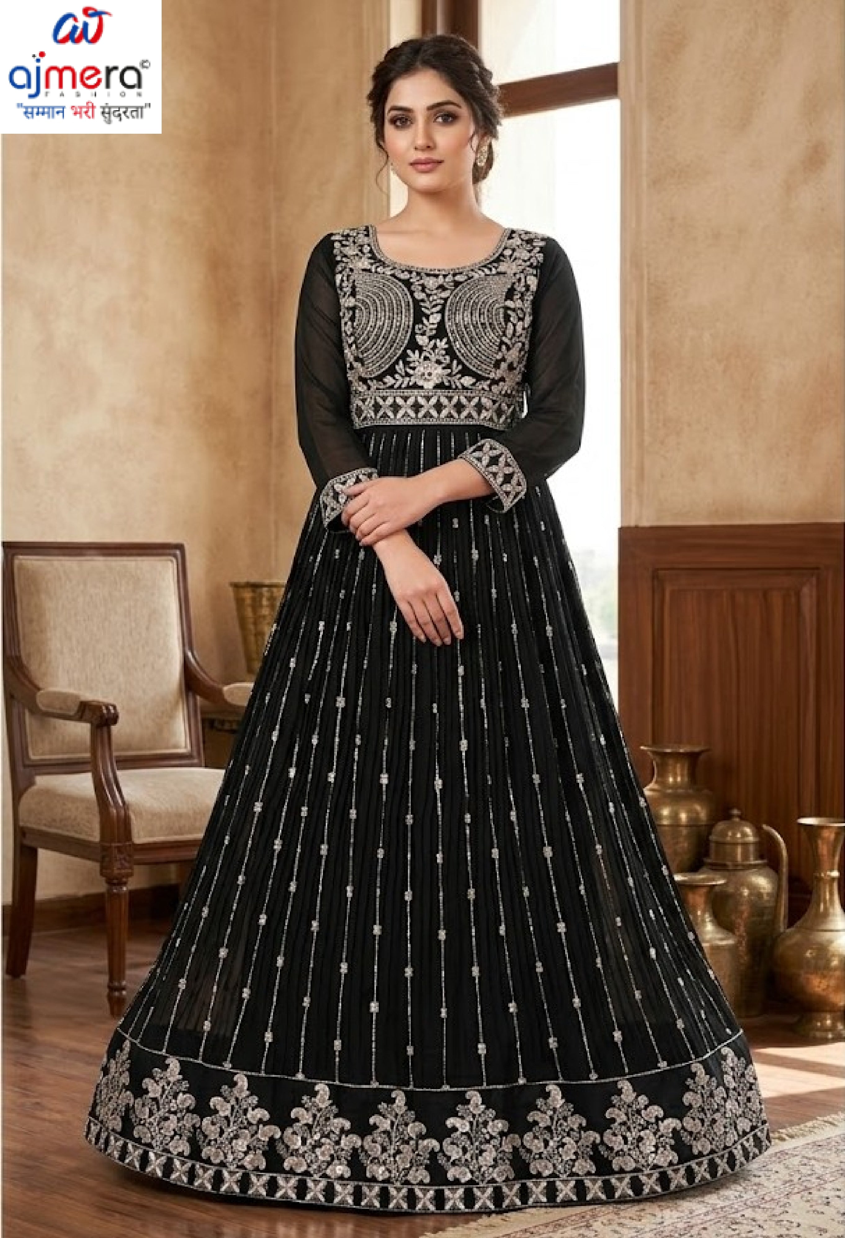 Elegant Jorjet Designer Party Wear Gown for Women | PNC-653