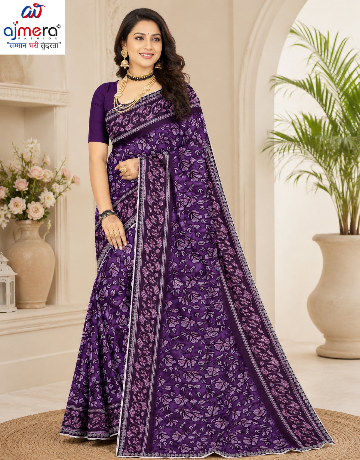 Contemporary Printed Saree with Blouse Piece for Premium Wear  | GPT-MEGHA-2