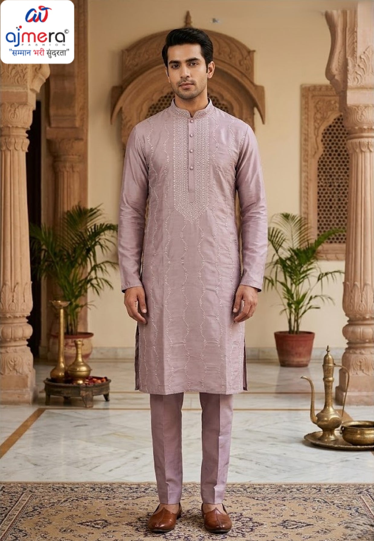 Premium Men's Kurta & Payjama for Wedding & Festive Wear | SNA-MKP12906