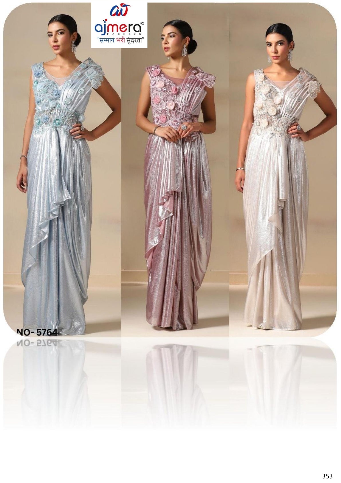 Designer Foil Gown for Women | SDO-5764