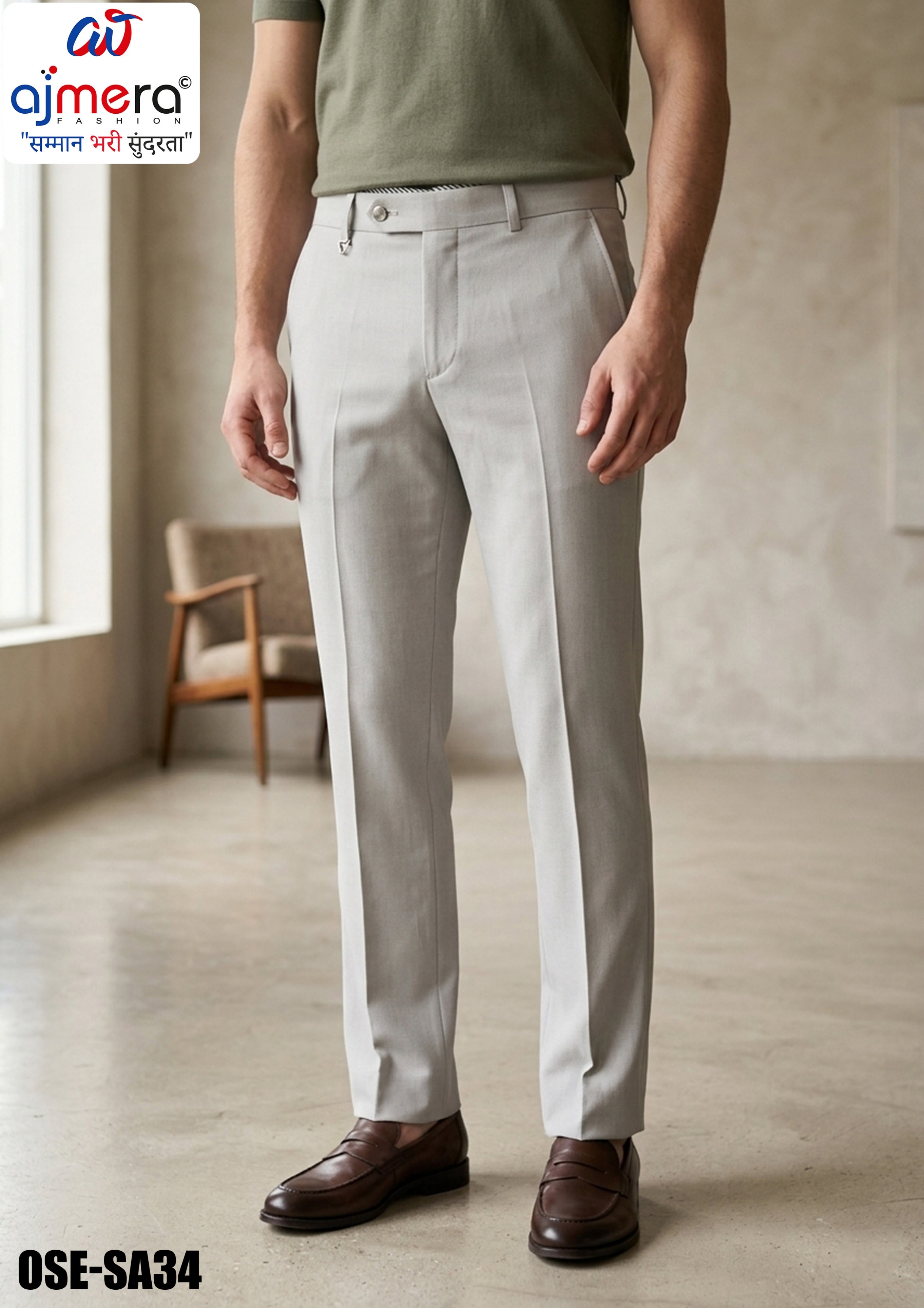 Premium Men's Formal Pant for Office & Business Wear | OSE-SA34