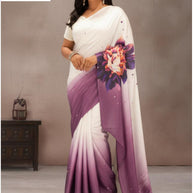 Chinon Print Loose Saree with Blouse for Premium Ethnic and Traditional Wear | YDP-MAHARANI