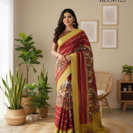 Bela Viscose Saree with Blouse for Premium Ethnic and Designer Wear | ALL-BELA-125