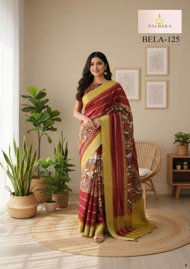 Bela Viscose Saree with Blouse for Premium Ethnic and Designer Wear | ALL-BELA-125
