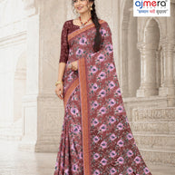 Beautiful Printed Saree with Blouse Piece for Cultural Celebrations  | GLC-ASHIRWAD