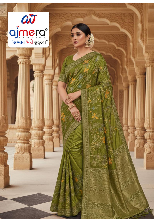 Handwork Heritage Saree Manufacturer and Handwork Heritage Saree Supplier | SXS-1667