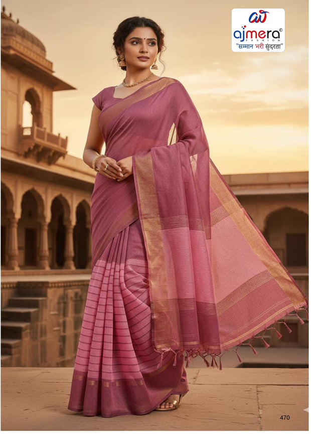 Classic Rapier Silk Matching Saree Without Blouse | DVC-RUSTAM