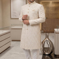 Mens Sherwani Manufacturer for Resellers | SNA-MSW11062