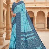 Versatile Rapier Silk Matching Saree With Blouse Piece | TWS-SPLASH-14