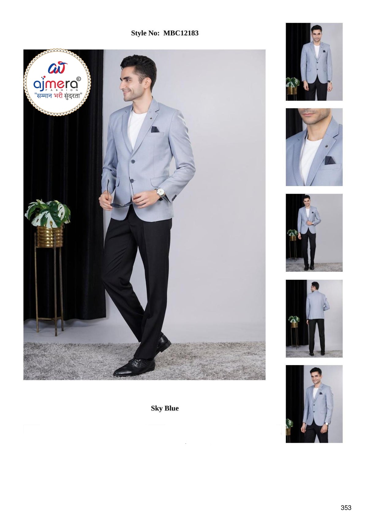Premium Men’s Formal Blazer for Business & Party Wear | SNA-MBC12183
