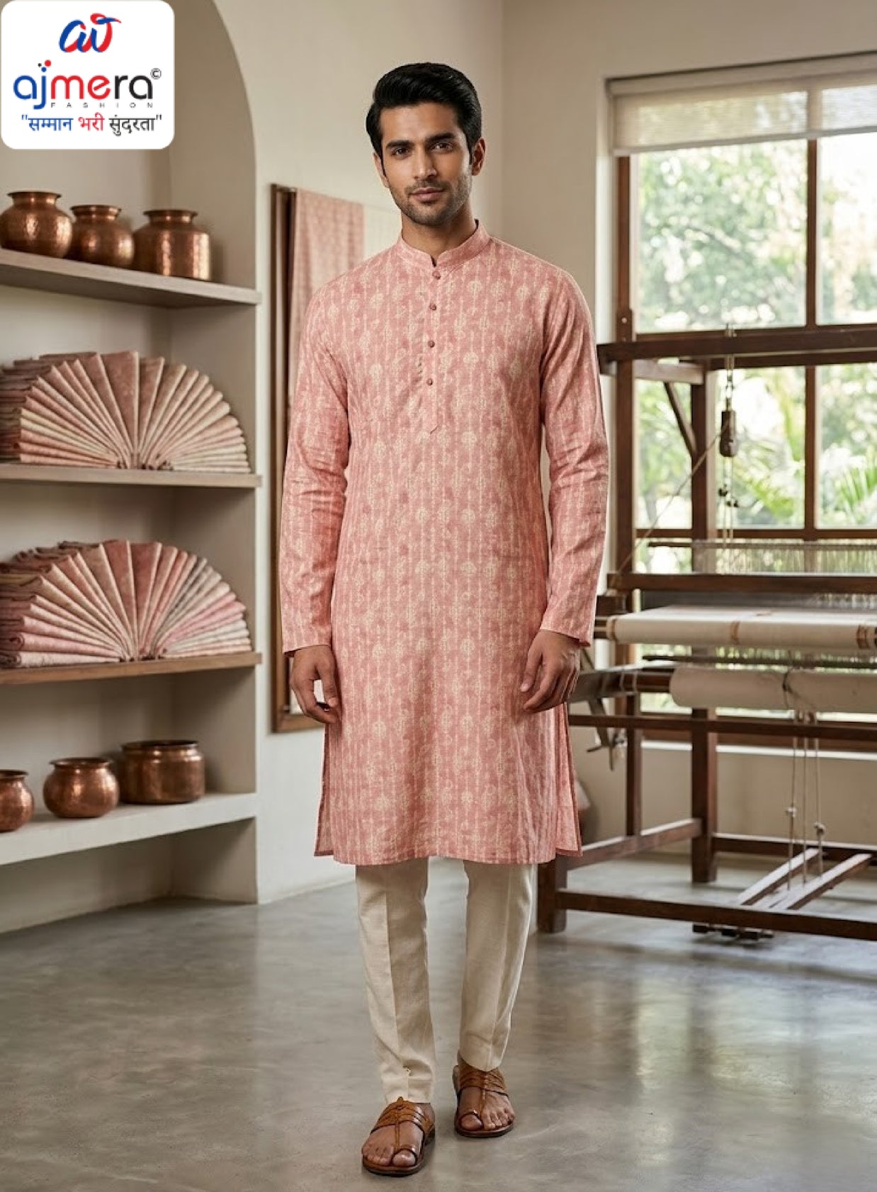 Premium Men's Kurta & Pajama for Wedding & Festive Wear | SNA-MKP12161