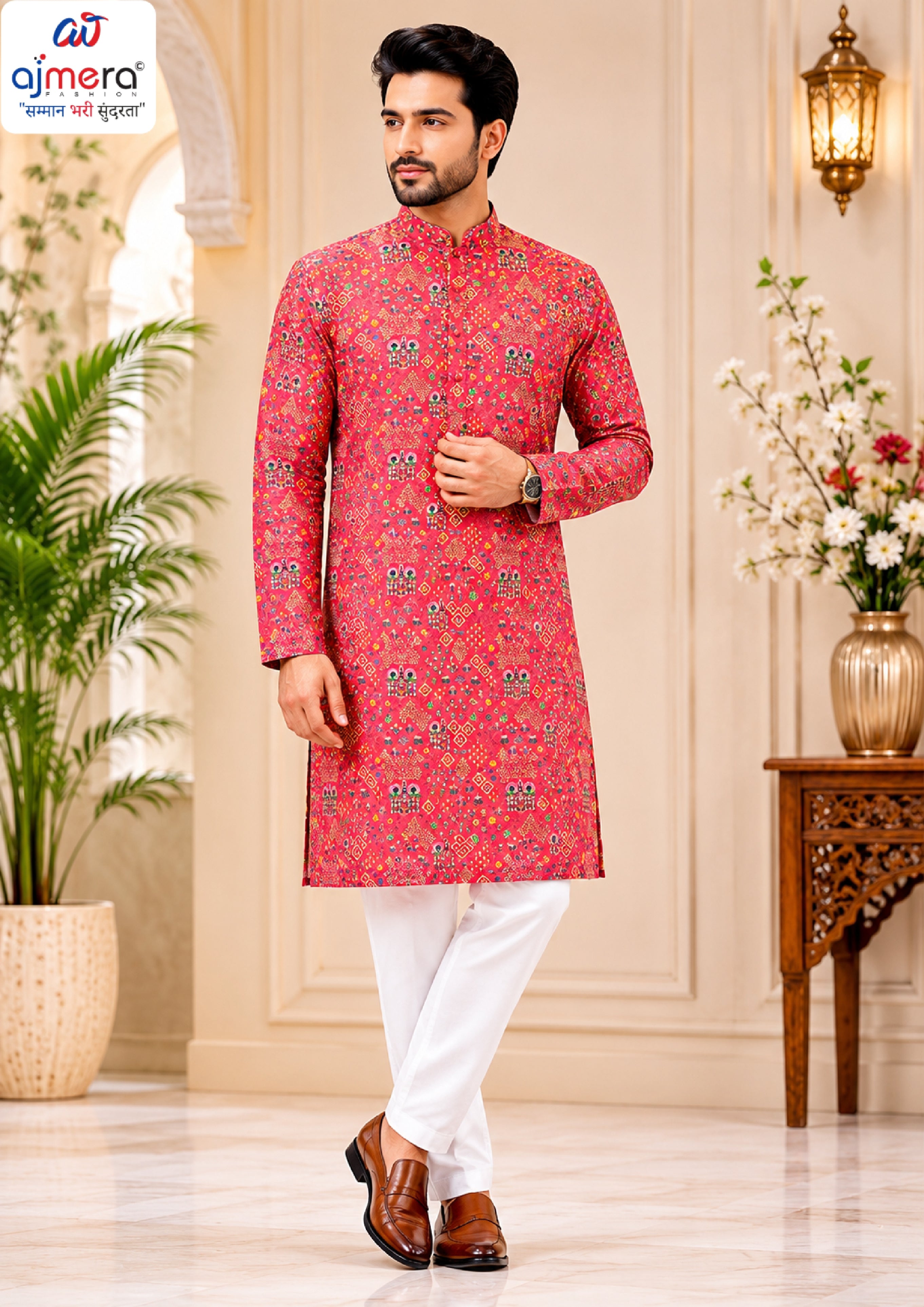 Premium Men's Kurta & Payjama for Wedding & Festive Wear | SNA-MKP12963