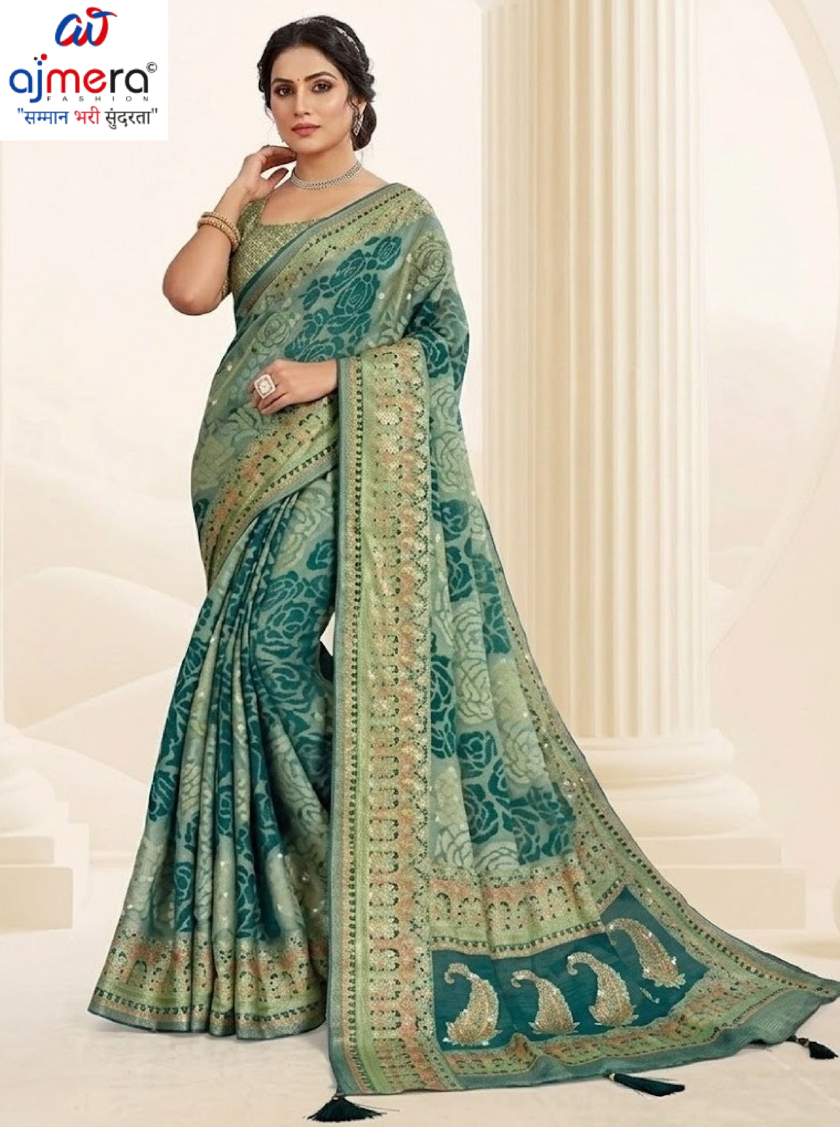 Graceful Printed Saree with Blouse Piece for Modern Ethnic Fashion | RDD-INDIRA VOL-03