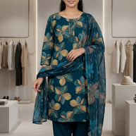 Designer Kurti Set for Women | MATU-FOIL REYON