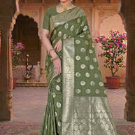 Refined Elegance Jacquard Silk Saree With Blouse Piece | TUL-MATWALI DHUN SILK