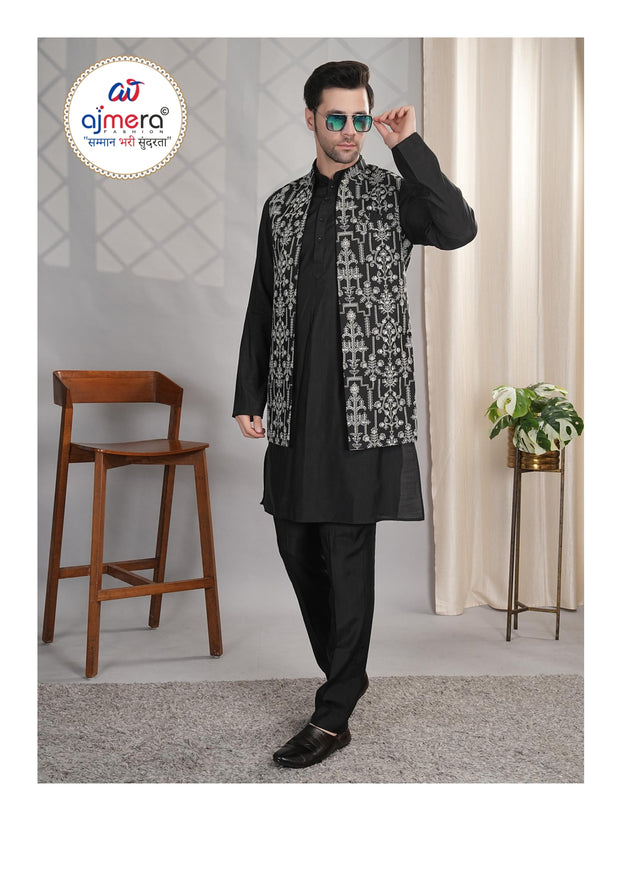 Premium Men's Kurta & Payjama for Wedding & Festive Wear | SNA-MKP12375
