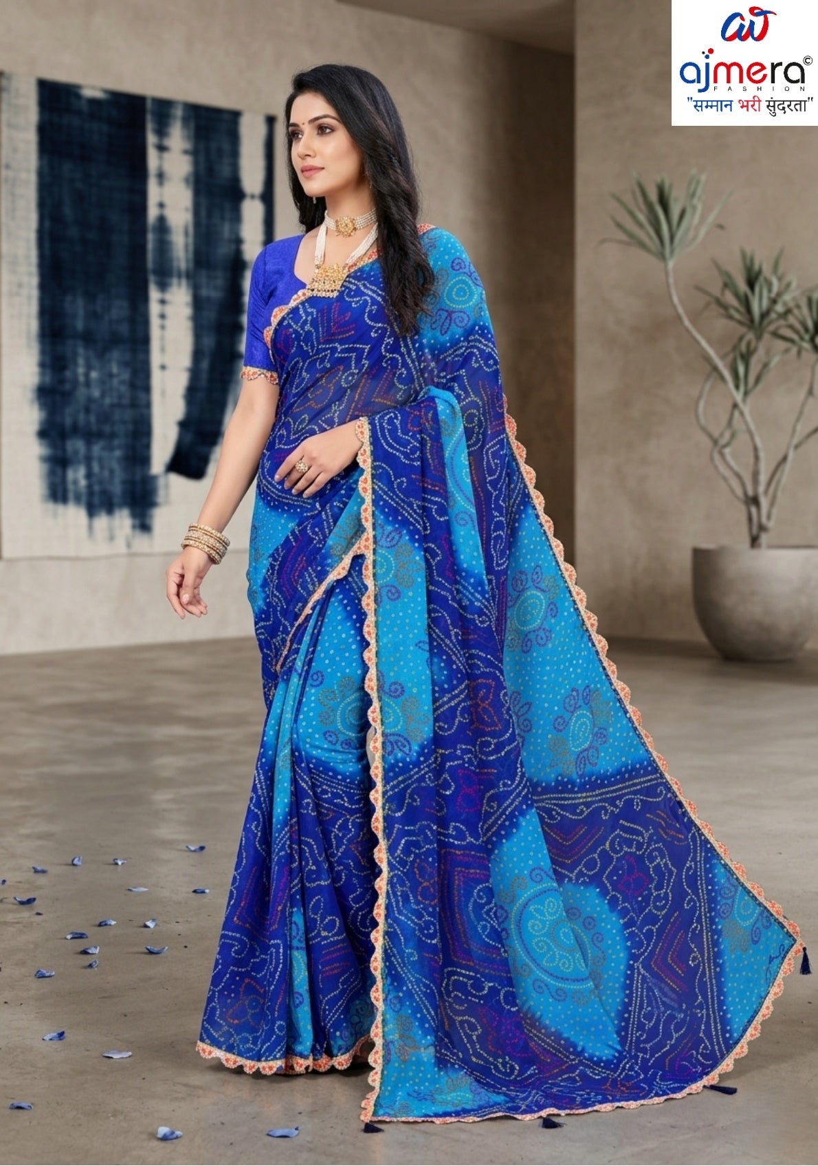 Beautiful Printed Saree with Blouse Piece for Cultural Celebrations | JS-LAVYA