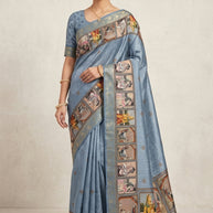 Digital Print Saree with Blouse Piece for Premium Ethnic and Traditional Wear | STG-COOUM