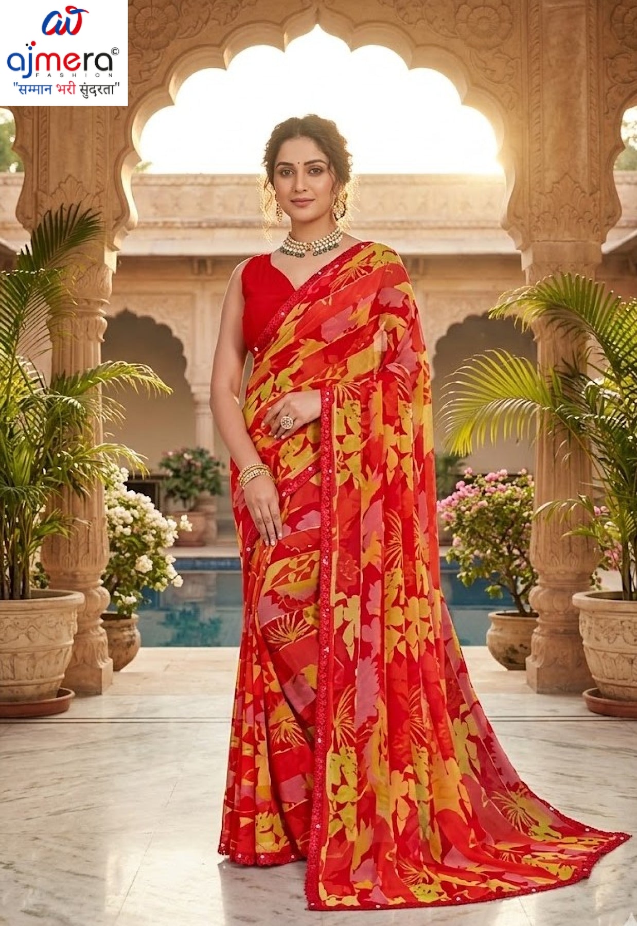 Exclusive Printed Saree with Blouse Piece for Elegant Ethnic Look | RDD-SARINA