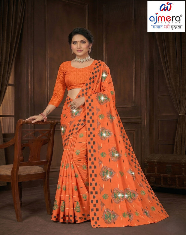 Handloom Cotton Saree with Without Blouse for Premium Ethnic and Traditional Wear | PJA-HETAL