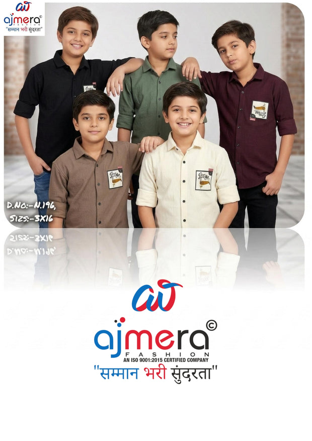 Wholesale Boys Knitted Shirt Collection | VNA-N196