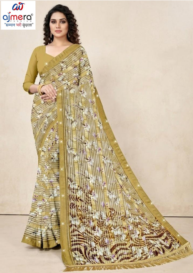 Designer Printed Saree with Blouse Piece for Special Occasions  | CAS-JAWANI DIWANI