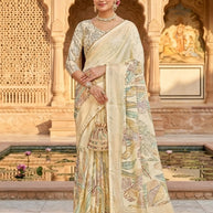 Chic Printed Saree with Blouse Piece for Sophisticated Ethnic Style  | RDD-PRACHI VOL-03