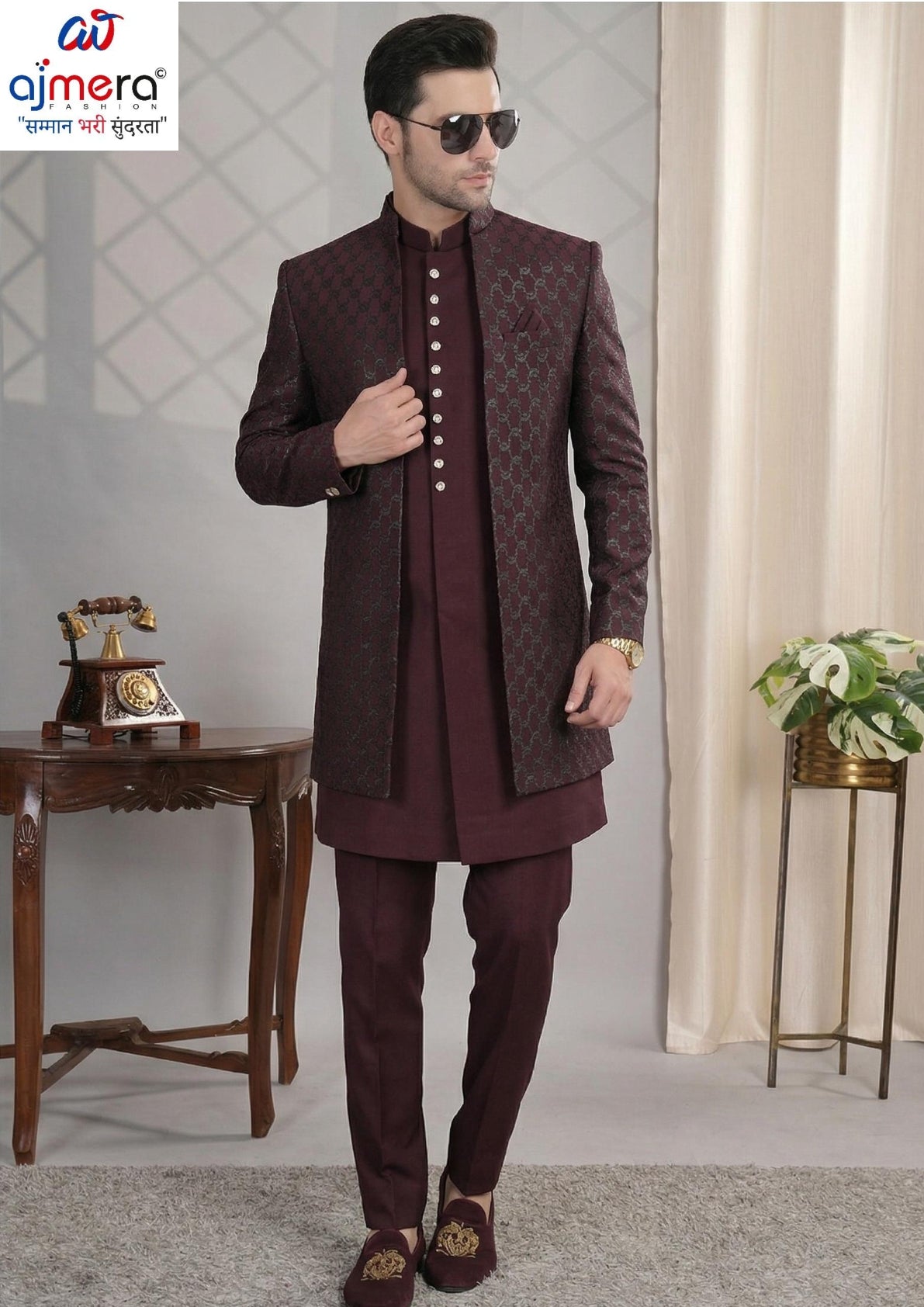 Premium Men's Indo Western for Wedding & Party Wear | SNA-MIN11625