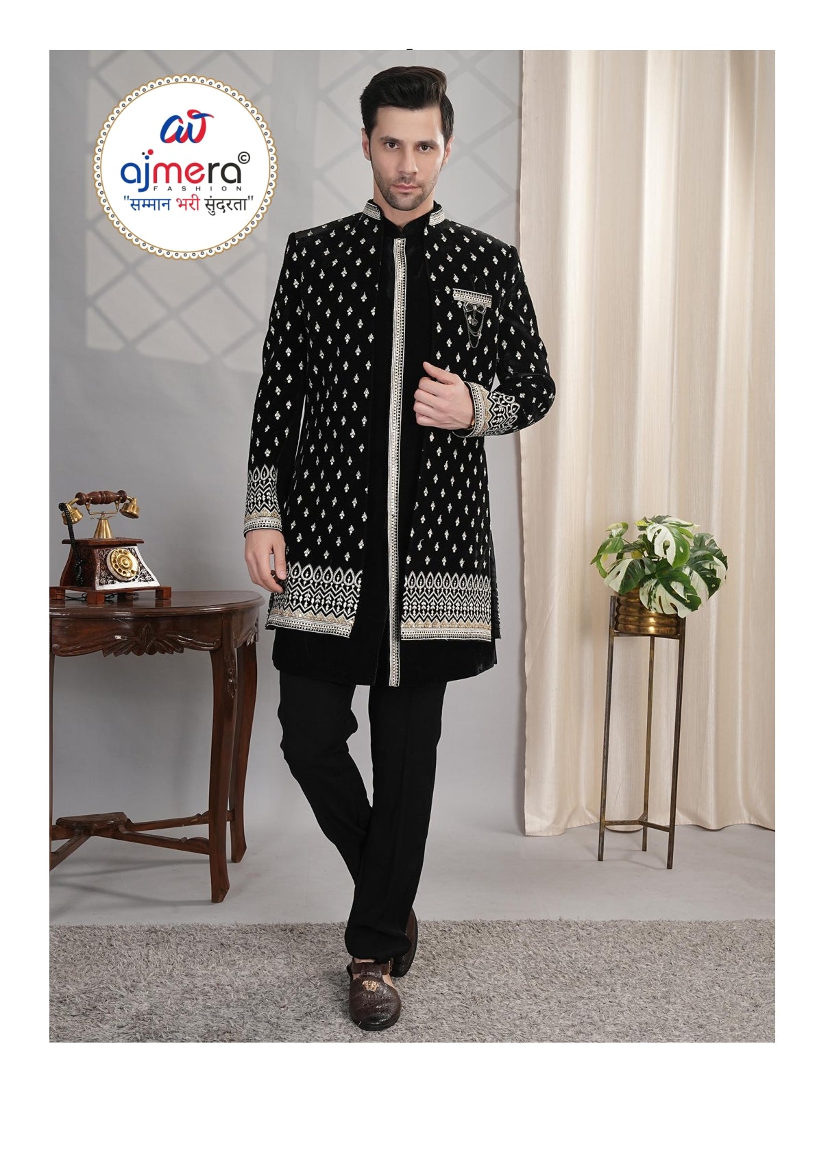 Premium Men's Indo Western for Wedding & Party Wear | SNA-MIN11299
