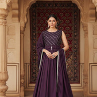 Designer Rangoli Gown for Women | PNC-1376