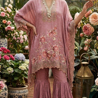 Elegant Plus Size Designer Palmera Kurti Set for Women | MSA-19018