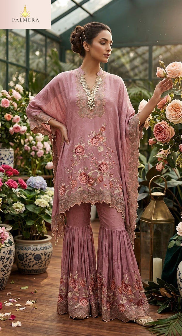 Elegant Plus Size Designer Palmera Kurti Set for Women | MSA-19018