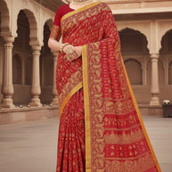 Handloom Cotton Saree with Without Blouse for Premium Ethnic and Traditional Wear | MSS-SHIV ROSE COTTON