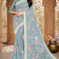 Trendy Printed Saree with Blouse Piece for Women’s Ethnic Wardrobe | SSR-YUKTI-A