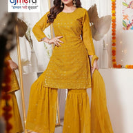 Ladies Gown Supplier Designer Georgette Gown for Women | RKA-1016
