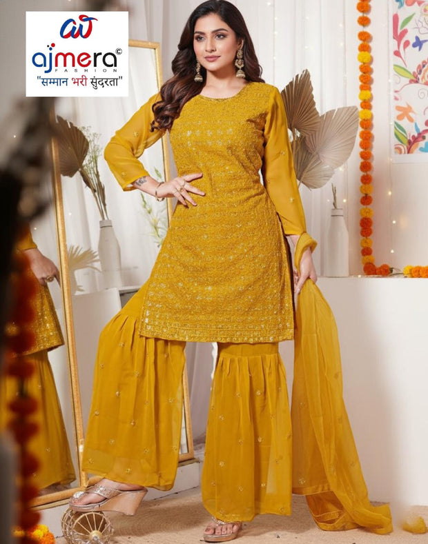 Ladies Gown Supplier Designer Georgette Gown for Women | RKA-1016