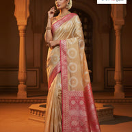 Fine Rapier Silk Matching Saree With Blouse Piece | RKI-331